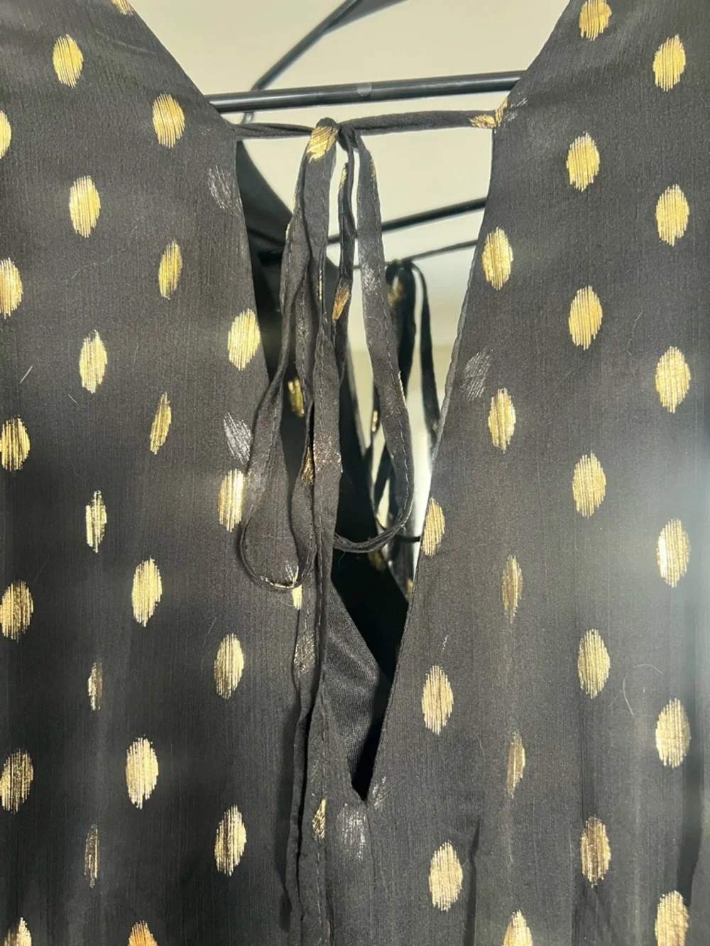 Lulus Black and Gold Dress - Picture 9 of 10